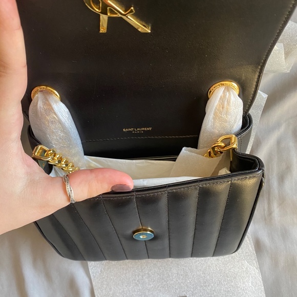 YSL Medium Vicky Lambskin Bag BNWT - Picture 8 of 10